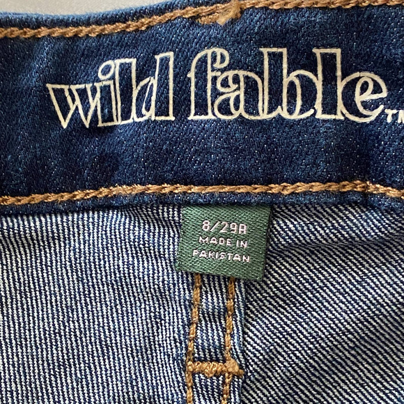 Wild Fable Woman's Size 8/29 Dark Wash High Waist Denim Jeans Short Shorts - Picture 4 of 5